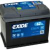 EXİDE EB620 12 V 62 AH AKÜ