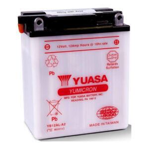 Yuasa YU-YB12AL-A2 (DC) 12 Volt 12 Amper Motosiklet Aküsü