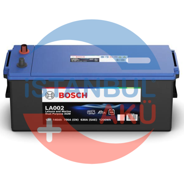 Bosch 12v 140 Ah Amper Karavan ve Marin L Dual AGM Akü 0092LA0020